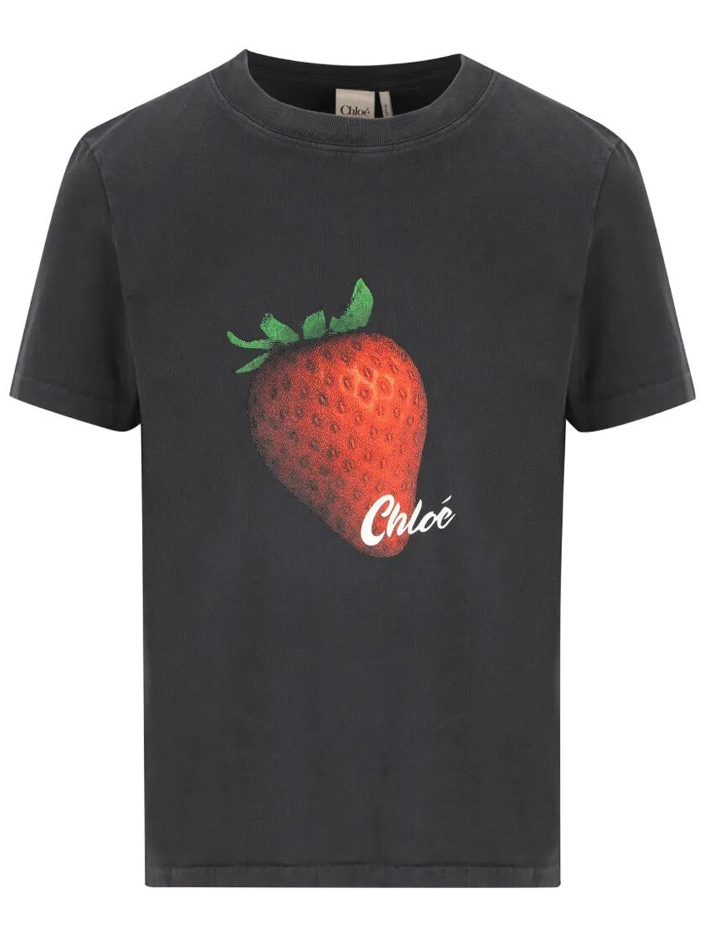 Chloe Women Strawberry Print Cotton T-Shirt CHLOE