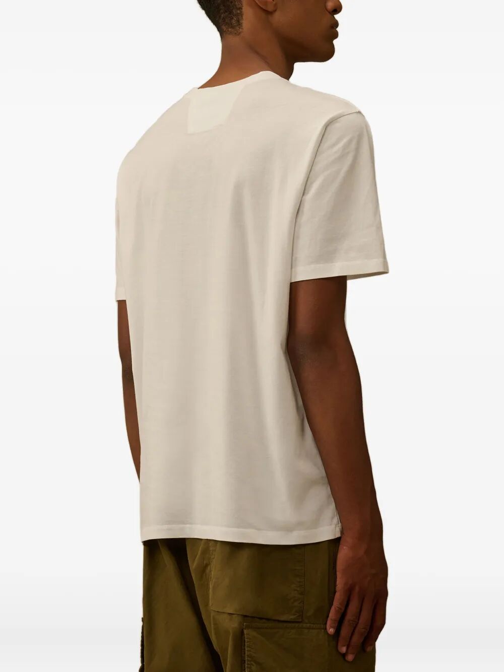 C.P. Company Men 30/1 Jersey Short Sleeve Logo Patch T-Shirt C.P. COMPANY