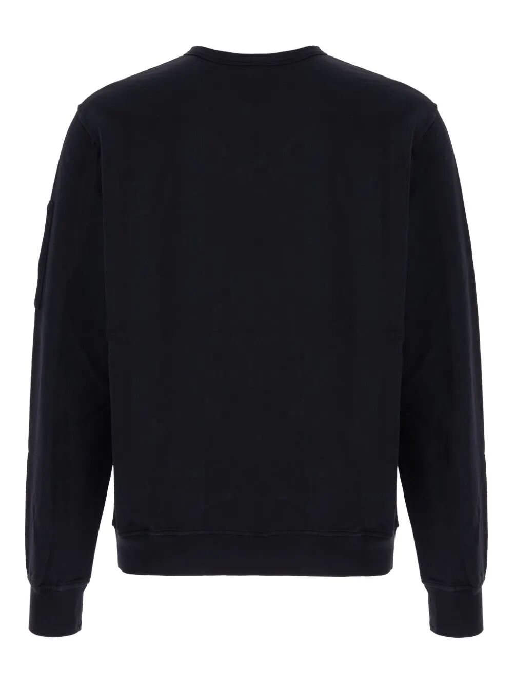 C.P. Company Men Crewneck Fleece Sweatshirt With Logo Badge C.P. COMPANY