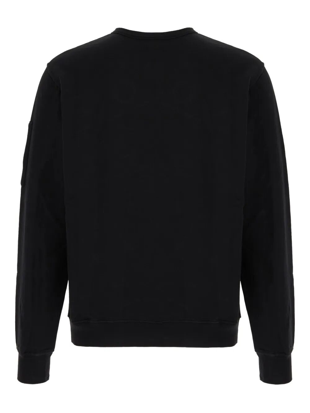 C.P. Company Men Crewneck Fleece Sweatshirt With Logo Badge C.P. COMPANY
