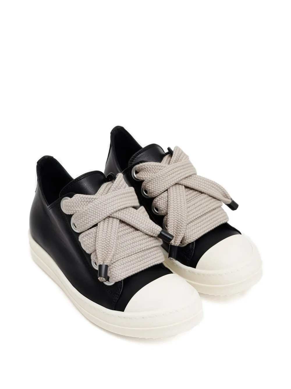 Rick Owens Women Leather Shoes - Jumbolace Low Sneakers RICK OWENS