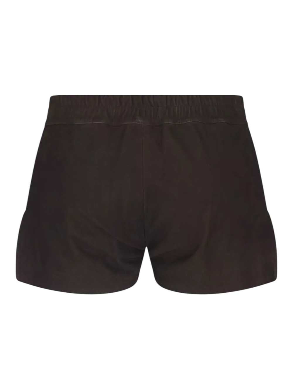Rick Owens Women Leather Shorts - Fog Boxers RICK OWENS