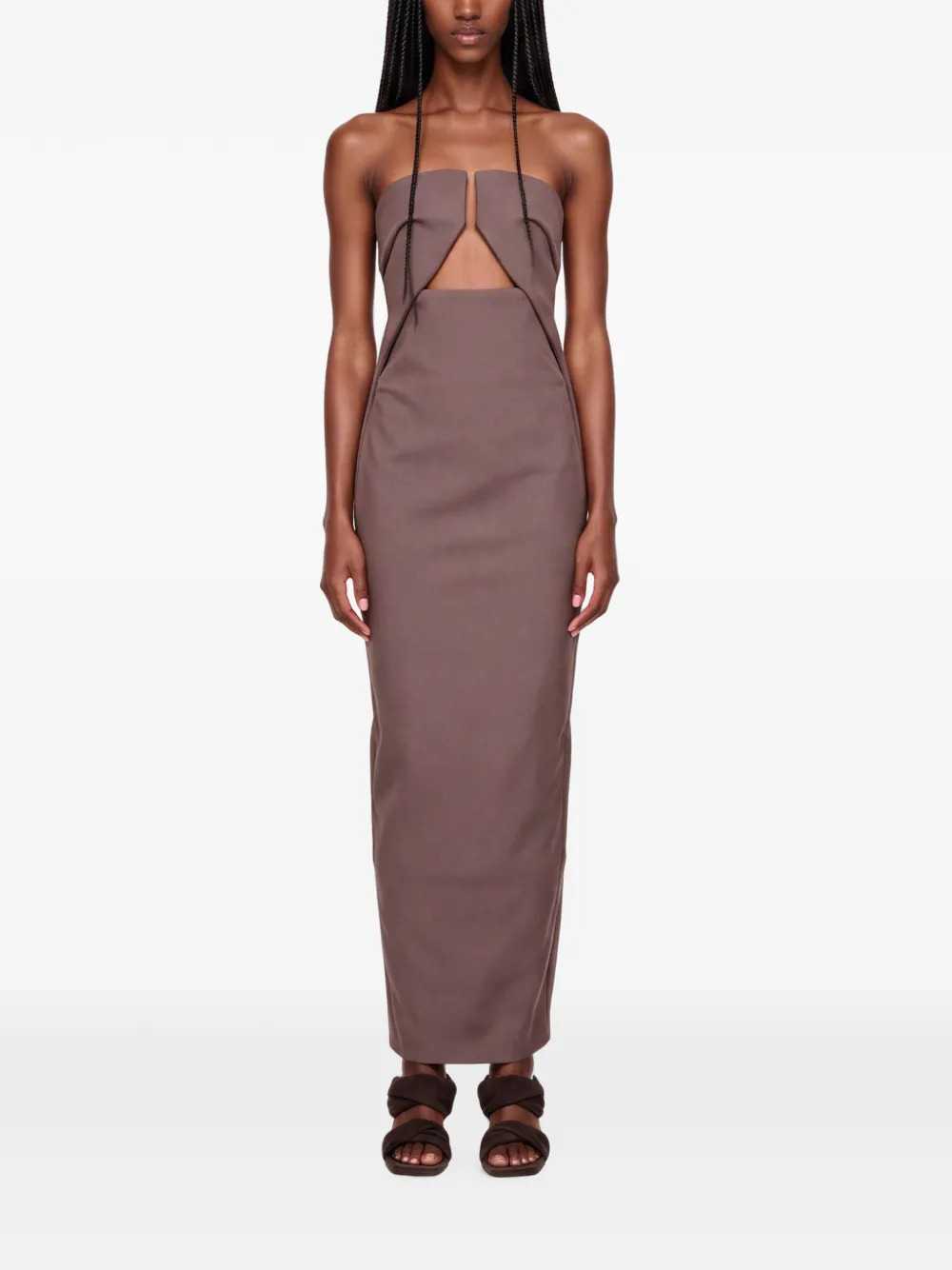 Rick Owens Women Strapless Maxi Dress With Cut-Outs RICK OWENS