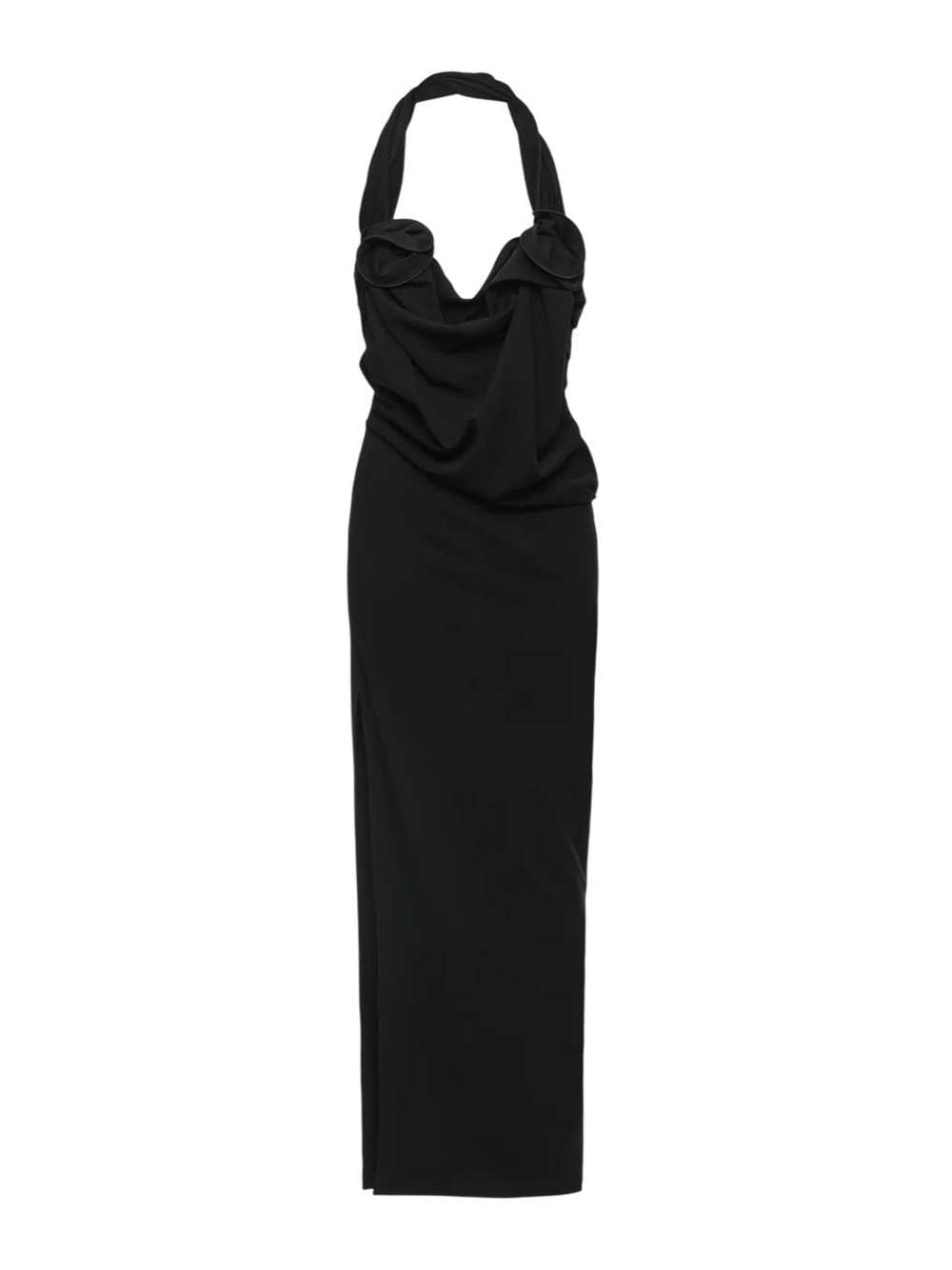 Magda Butrym Women Draped Halter-Neck Dress With Black Corset MAGDA BUTRYM