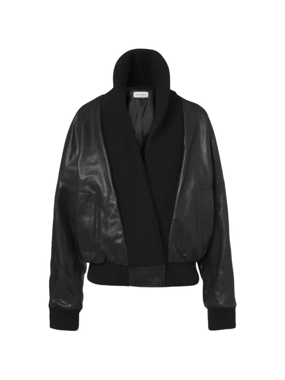Magda Butrym Women Ribbed Leather Jacket MAGDA BUTRYM