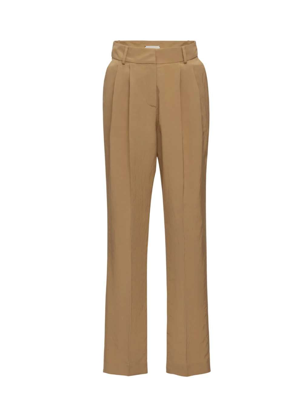 Magda Butrym Women Beige Tapered Trousers With Pleats MAGDA BUTRYM