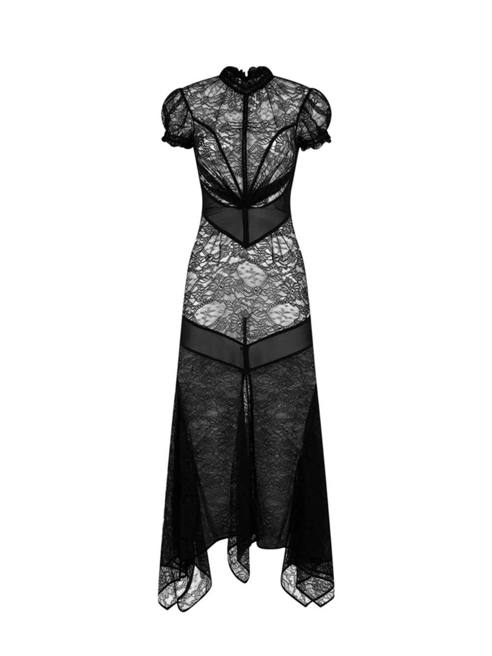 The Attico Women Black Midi Dress THE ATTICO