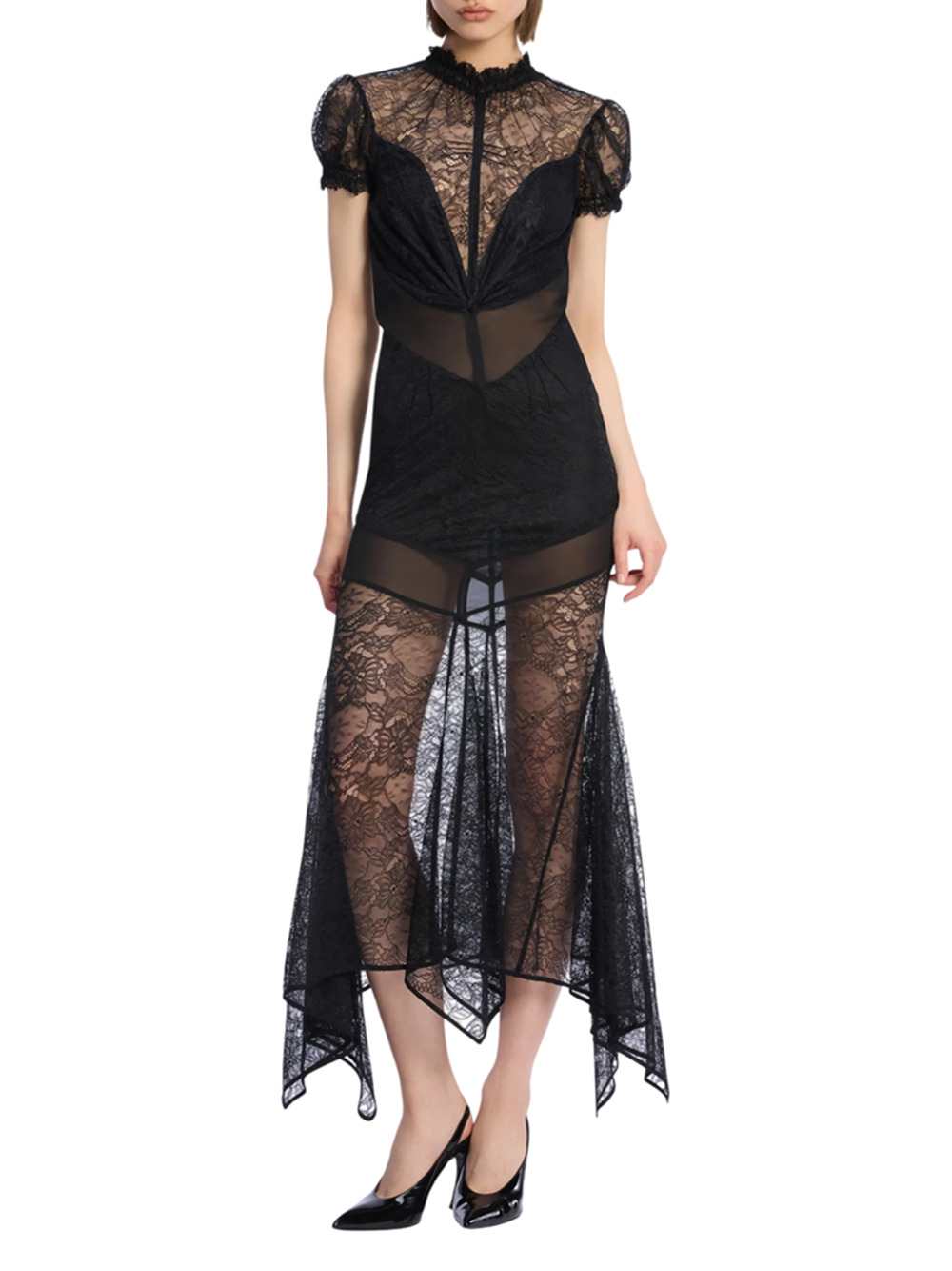 The Attico Women Black Midi Dress THE ATTICO