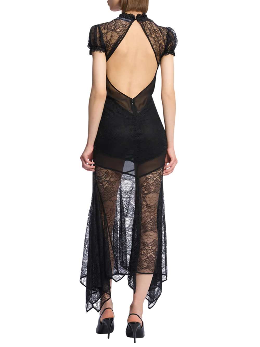 The Attico Women Black Midi Dress THE ATTICO