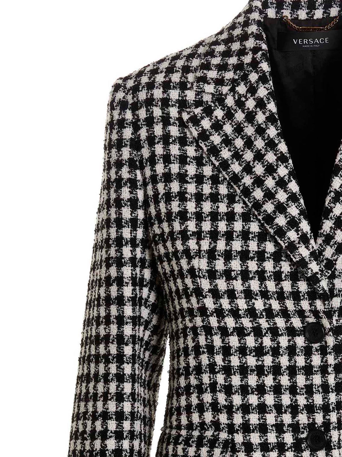 Versace Women Tweed Wool Blazer Jacket VERSACE