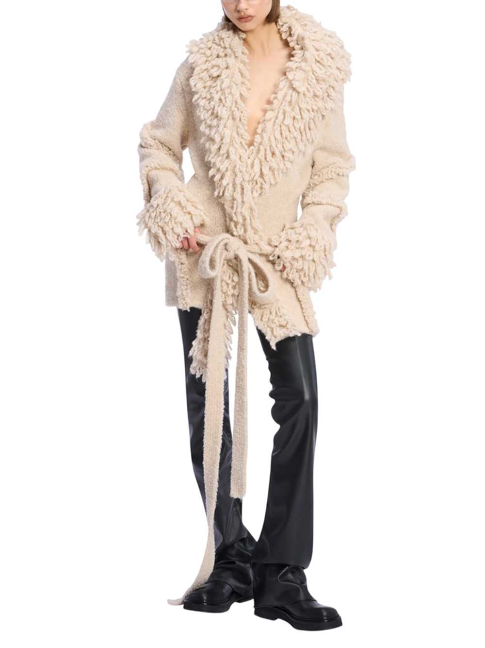 The Attico Women Beige Cardigan