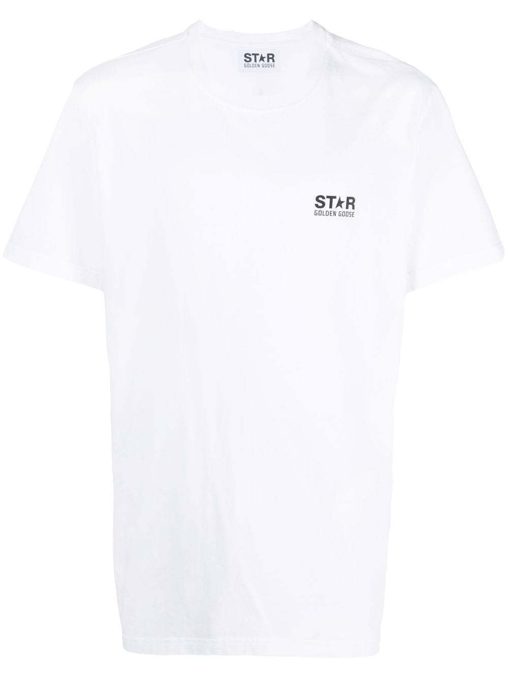 Golden Goose Men Star Collection T-Shirt With Contrasting Logo And Star GOLDEN GOOSE
