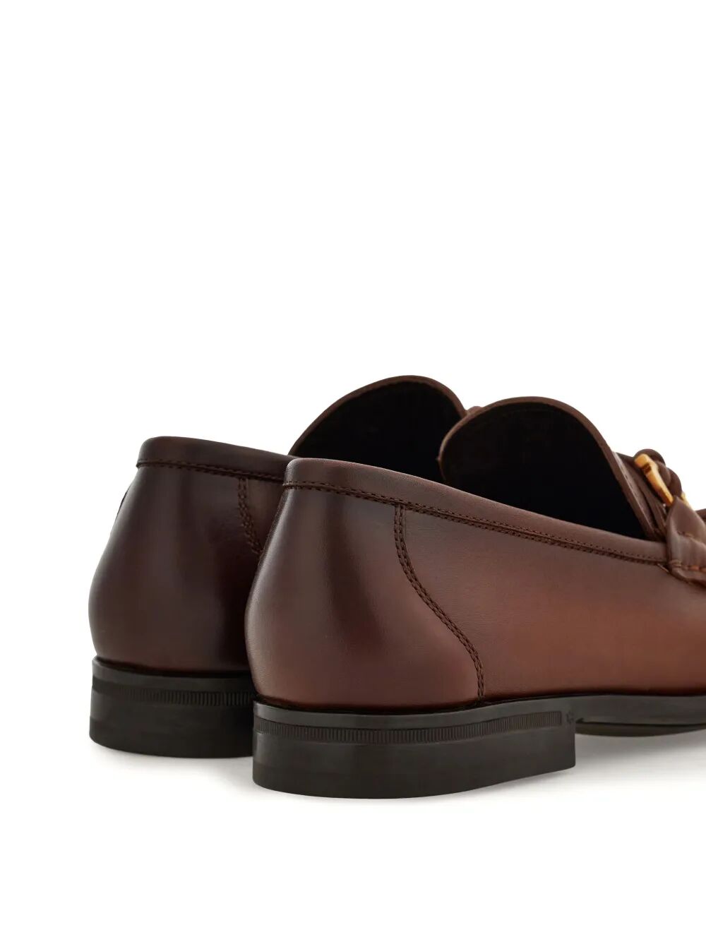 Ferragamo Men Alain Leather Loafers With Hues FERRAGAMO