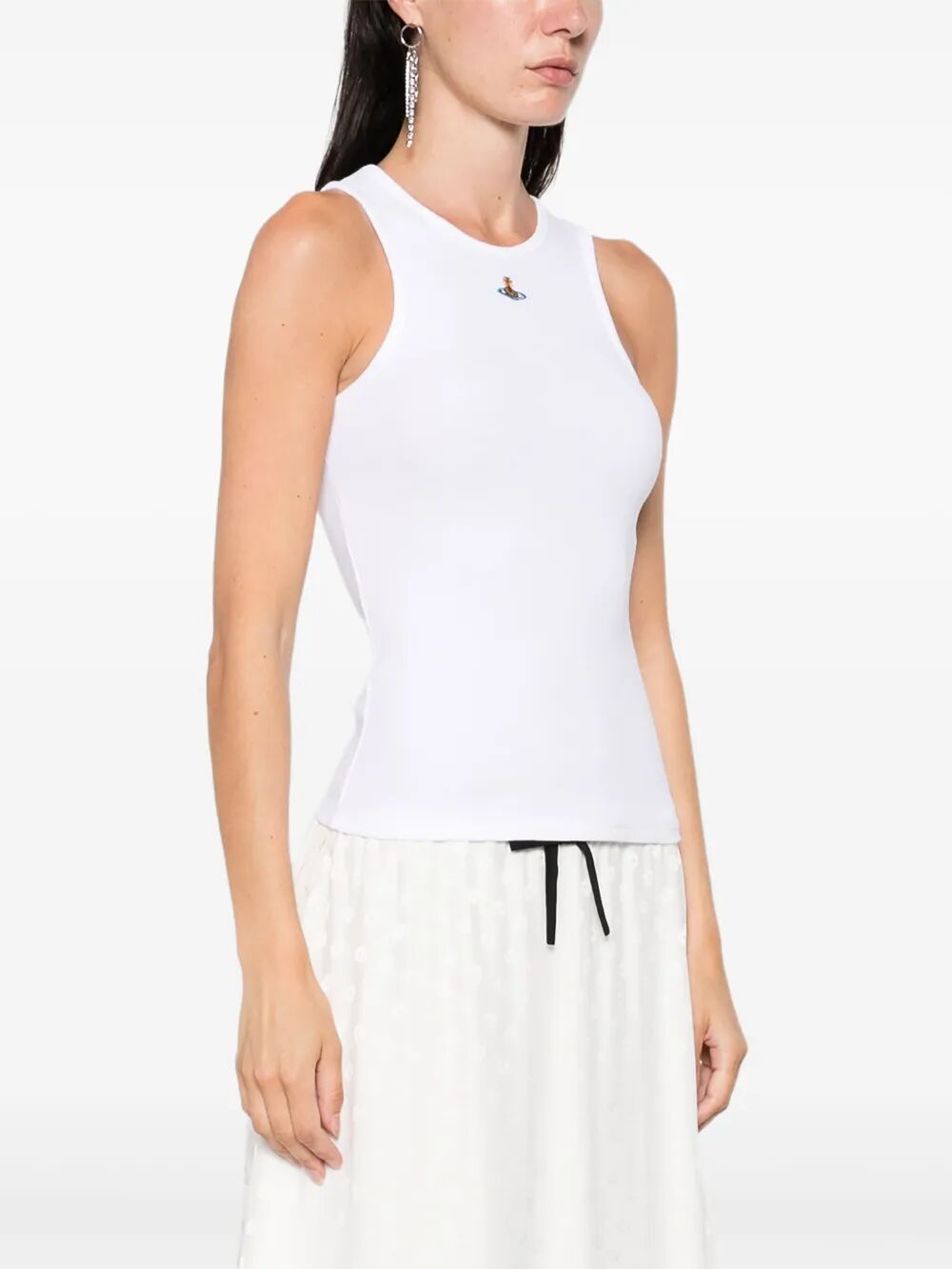 Vivienne Westwood Women 90S Orb-Embellished Ribbed Tank Top VIVIENNE WESTWOOD