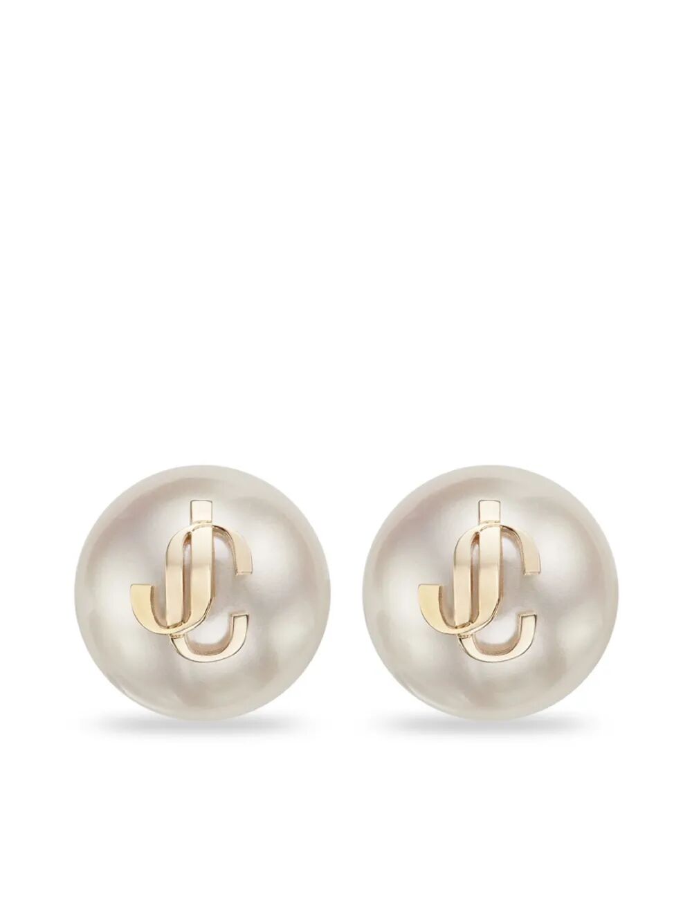 Jimmy Choo Women Gold-Finish Metal Jc Pearl Stud Earrings JIMMY CHOO