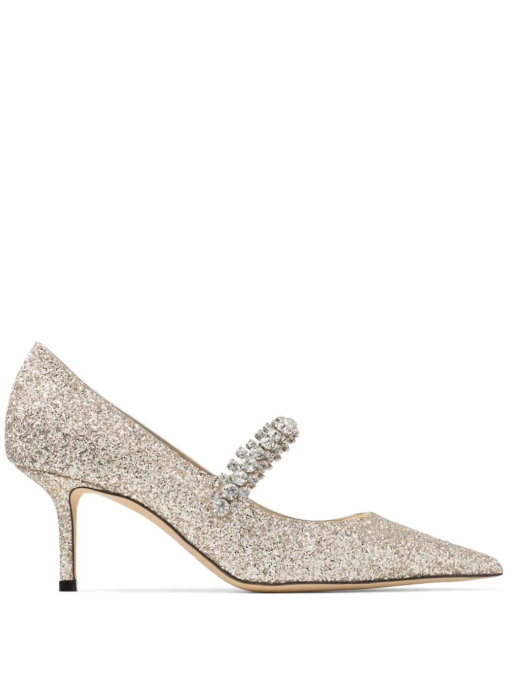 Jimmy Choo Women Crystal Embellished Bing 65 Pumps In Glitter Fabric JIMMY CHOO