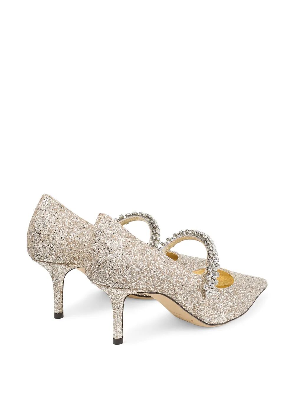 Jimmy Choo Women Crystal Embellished Bing 65 Pumps In Glitter Fabric JIMMY CHOO