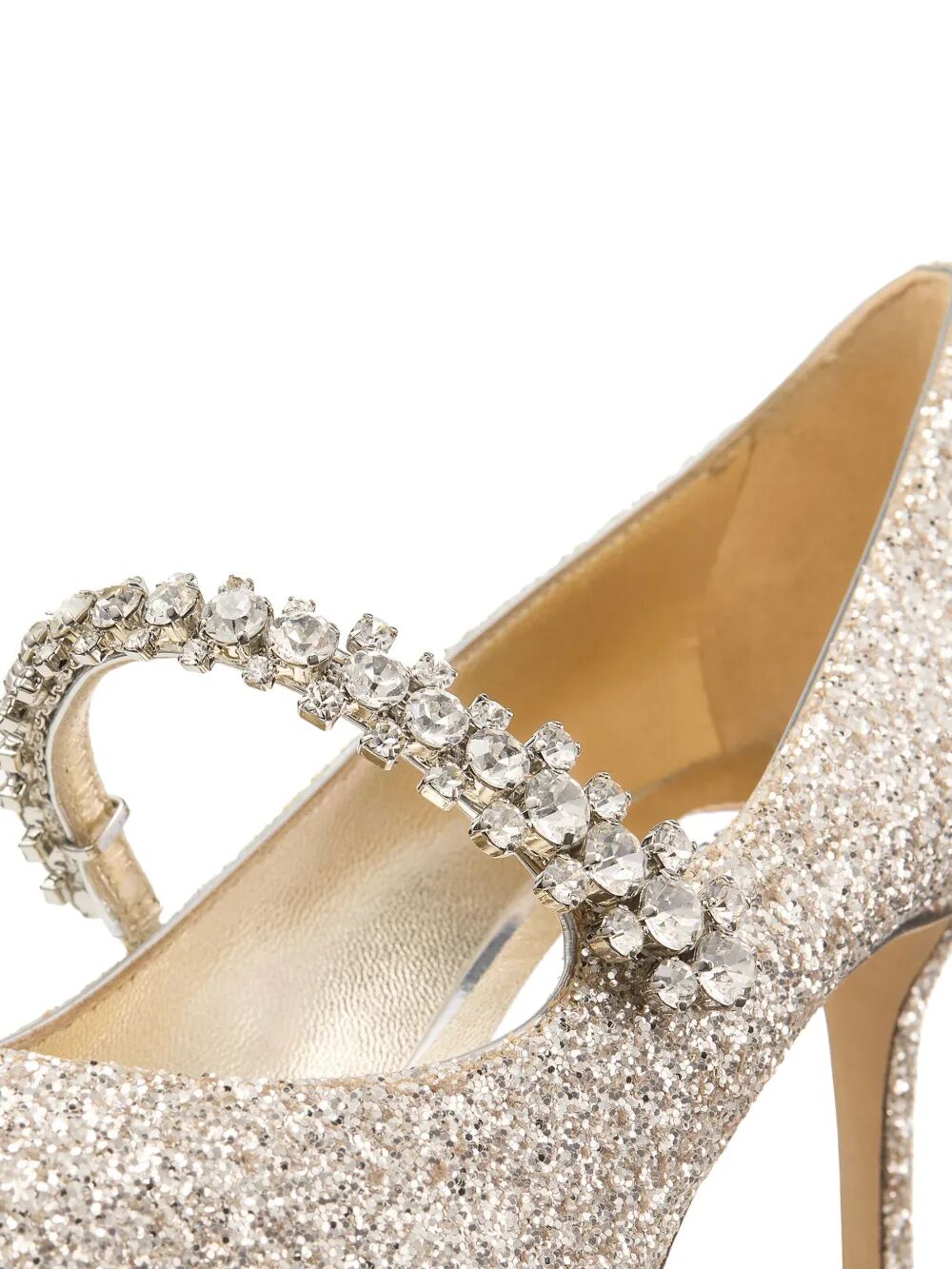 Jimmy Choo Women Crystal Embellished Bing 65 Pumps In Glitter Fabric JIMMY CHOO