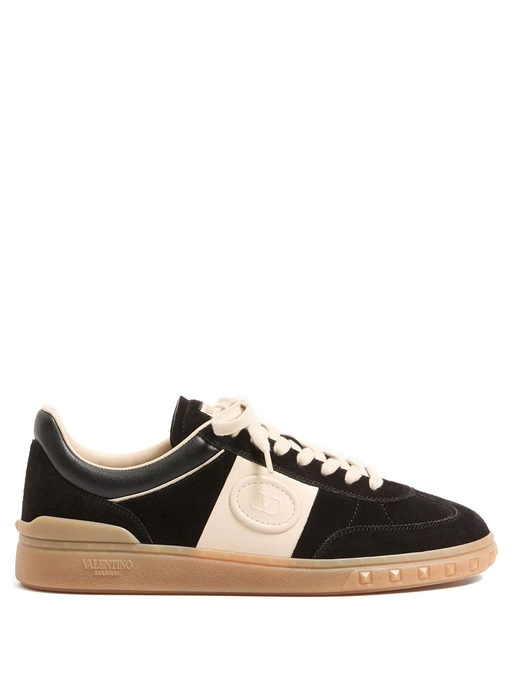 Valentino Garavani Men Upvillage Split And Nappa Leather Sneakers VALENTINO GARAVANI