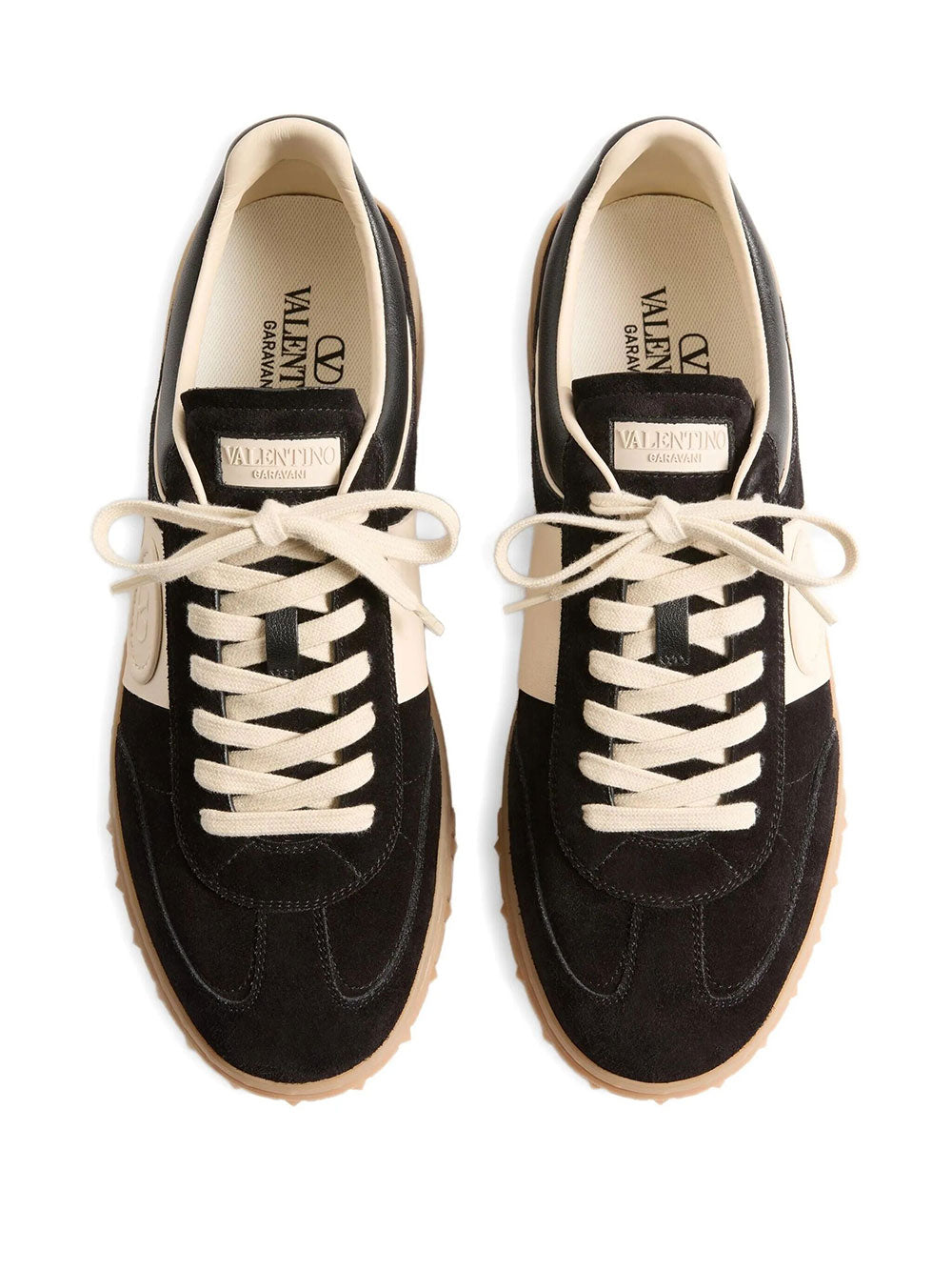 Valentino Garavani Men Upvillage Split And Nappa Leather Sneakers VALENTINO GARAVANI
