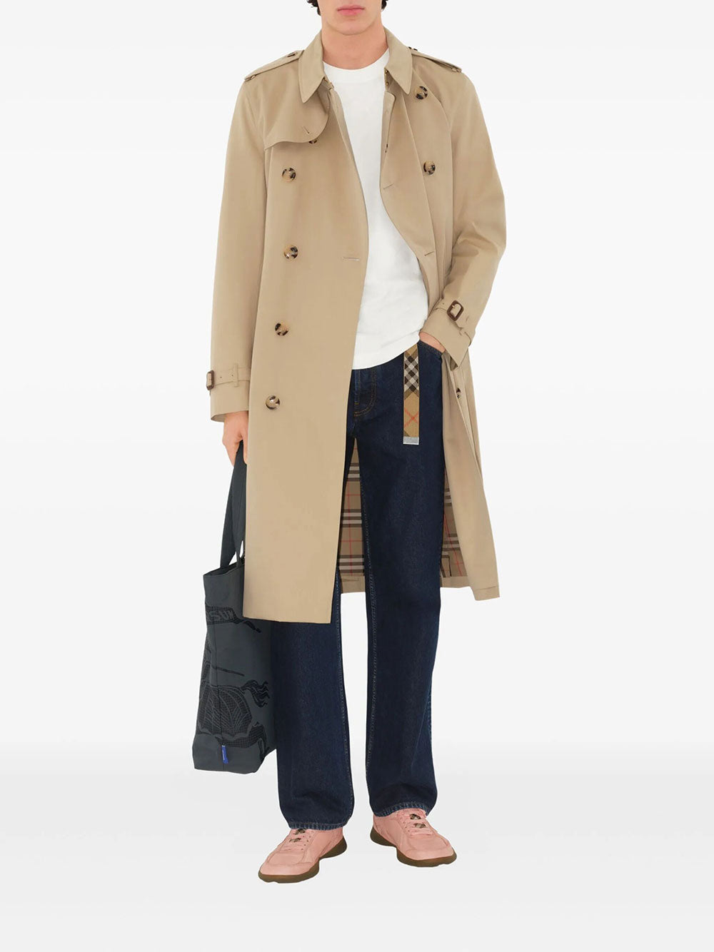 Burberry Men Long Kensington Heritage Trench Coat BURBERRY