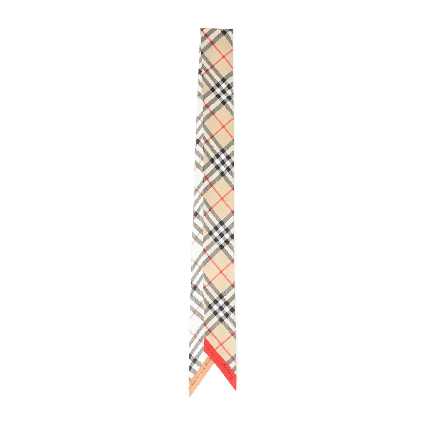 Burberry Check Silk Skinny Foulard Women BURBERRY