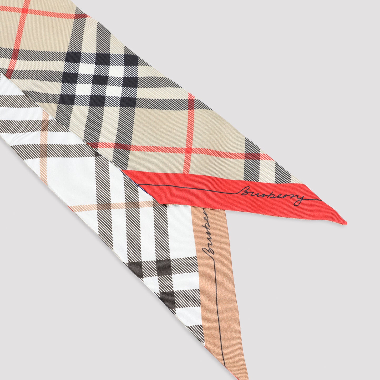 Burberry Check Silk Skinny Foulard Women BURBERRY