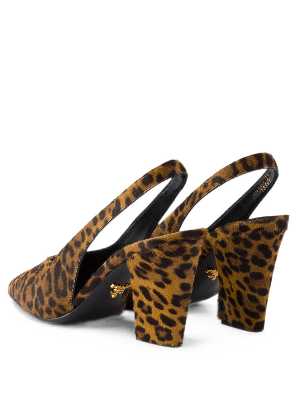 Prada Women Printed Calf Hair Slingback Pumps PRADA
