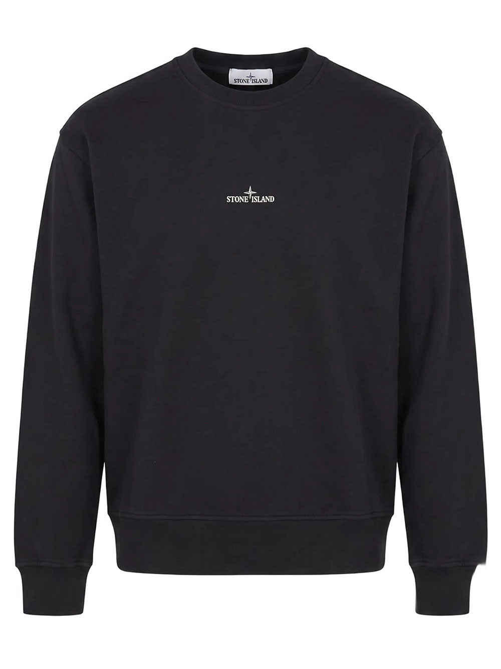 Stone Island Men Oversized-Fit Crewneck Sweatshirt With `Blurred Compass` Print STONE ISLAND