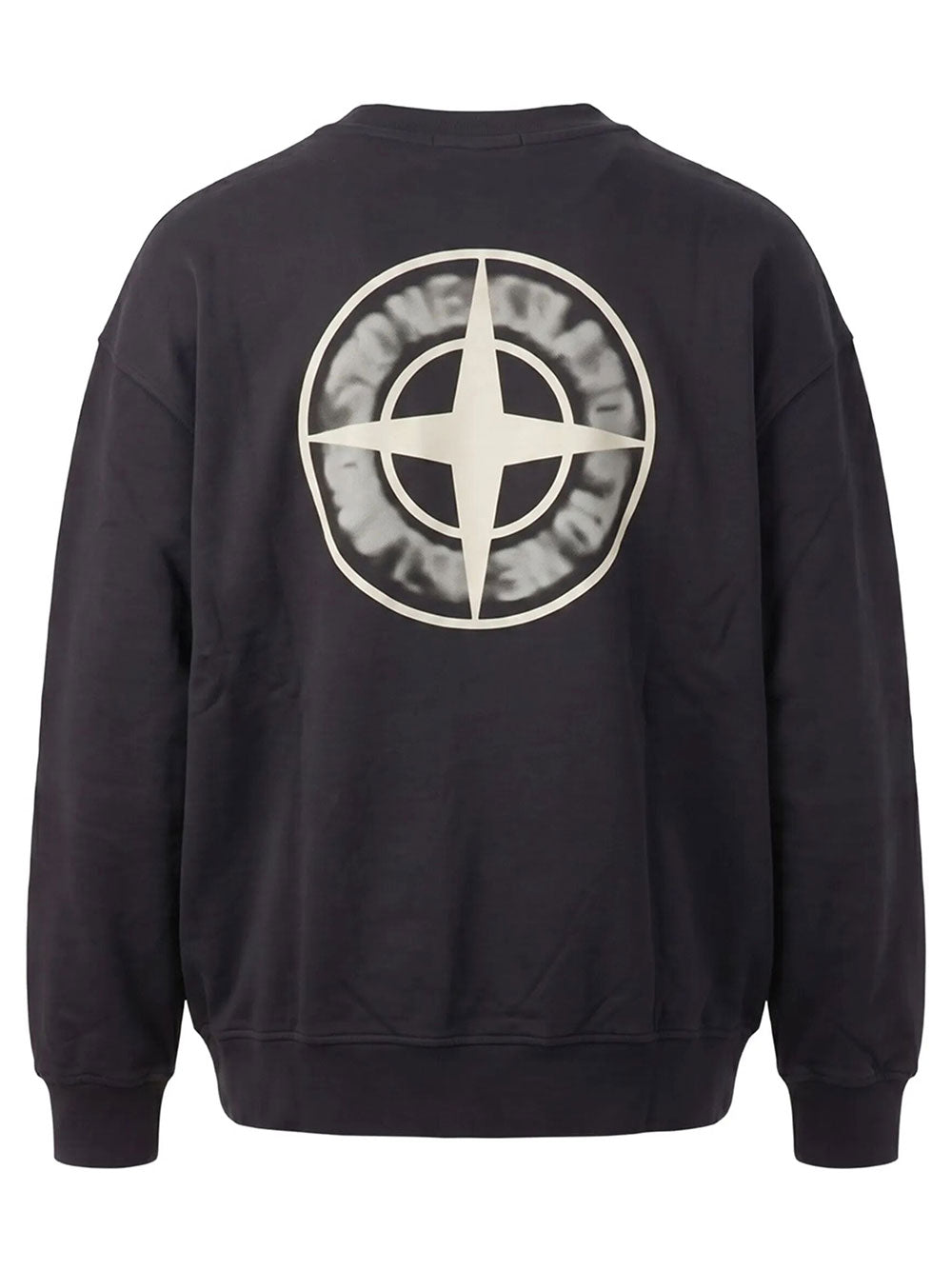 Stone Island Men Oversized-Fit Crewneck Sweatshirt With `Blurred Compass` Print STONE ISLAND