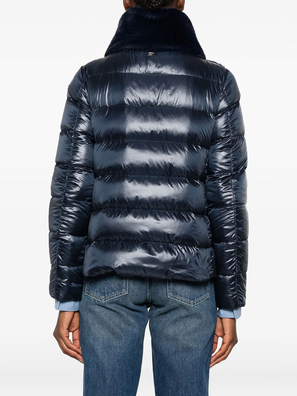 Herno Women Faux Fur-Inserts Ultralight Padded Jacket HERNO