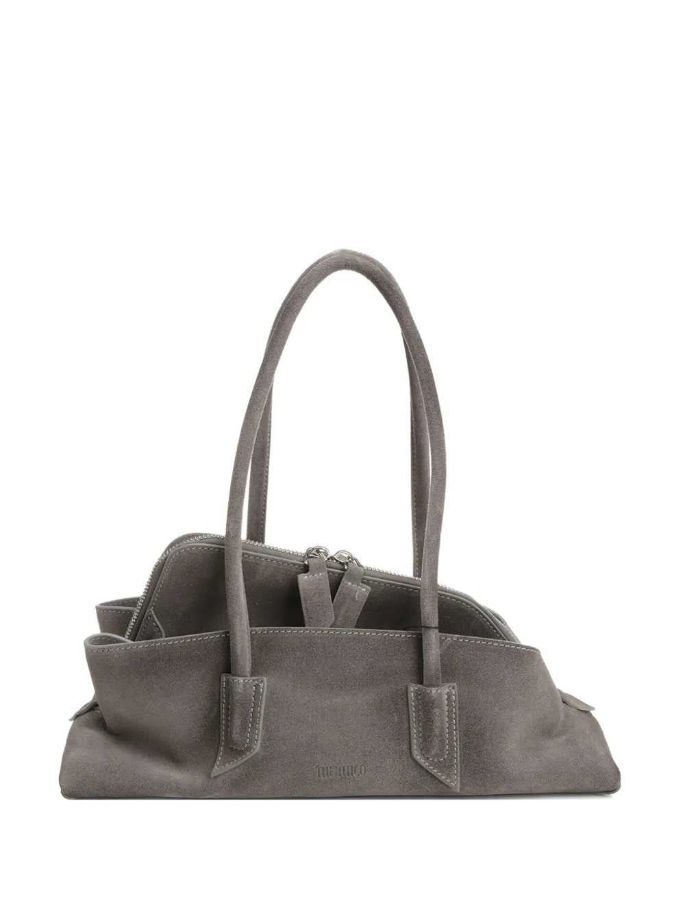 The Attico Women La Passeggiata Small Suede Shoulder Bag