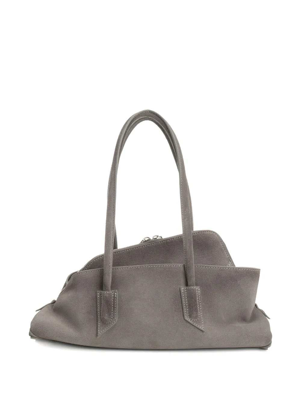 The Attico Women La Passeggiata Small Suede Shoulder Bag