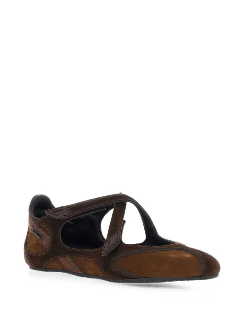 The Attico Women Suede Ballet Flats, Size 1