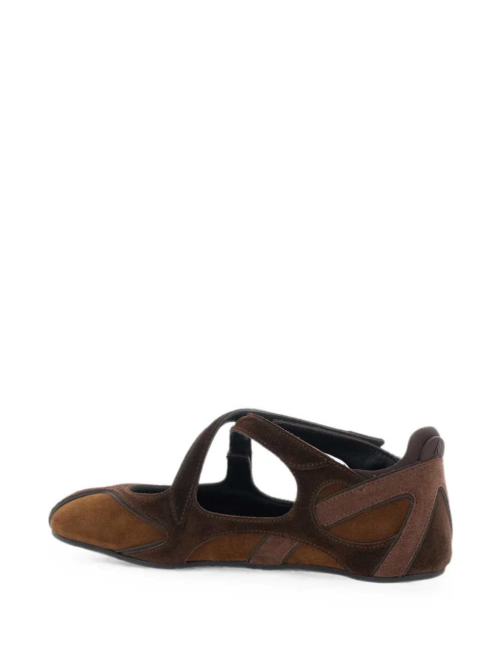 The Attico Women Suede Ballet Flats, Size 1