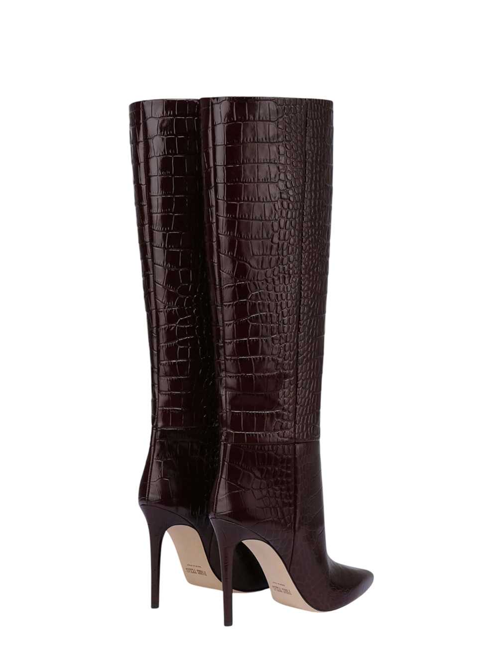 Paris Texas Women Crocodile-Embossed Leather Boot