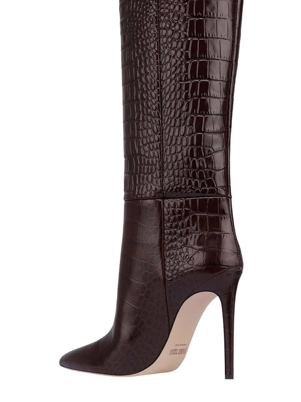 Paris Texas Women Crocodile-Embossed Leather Boot
