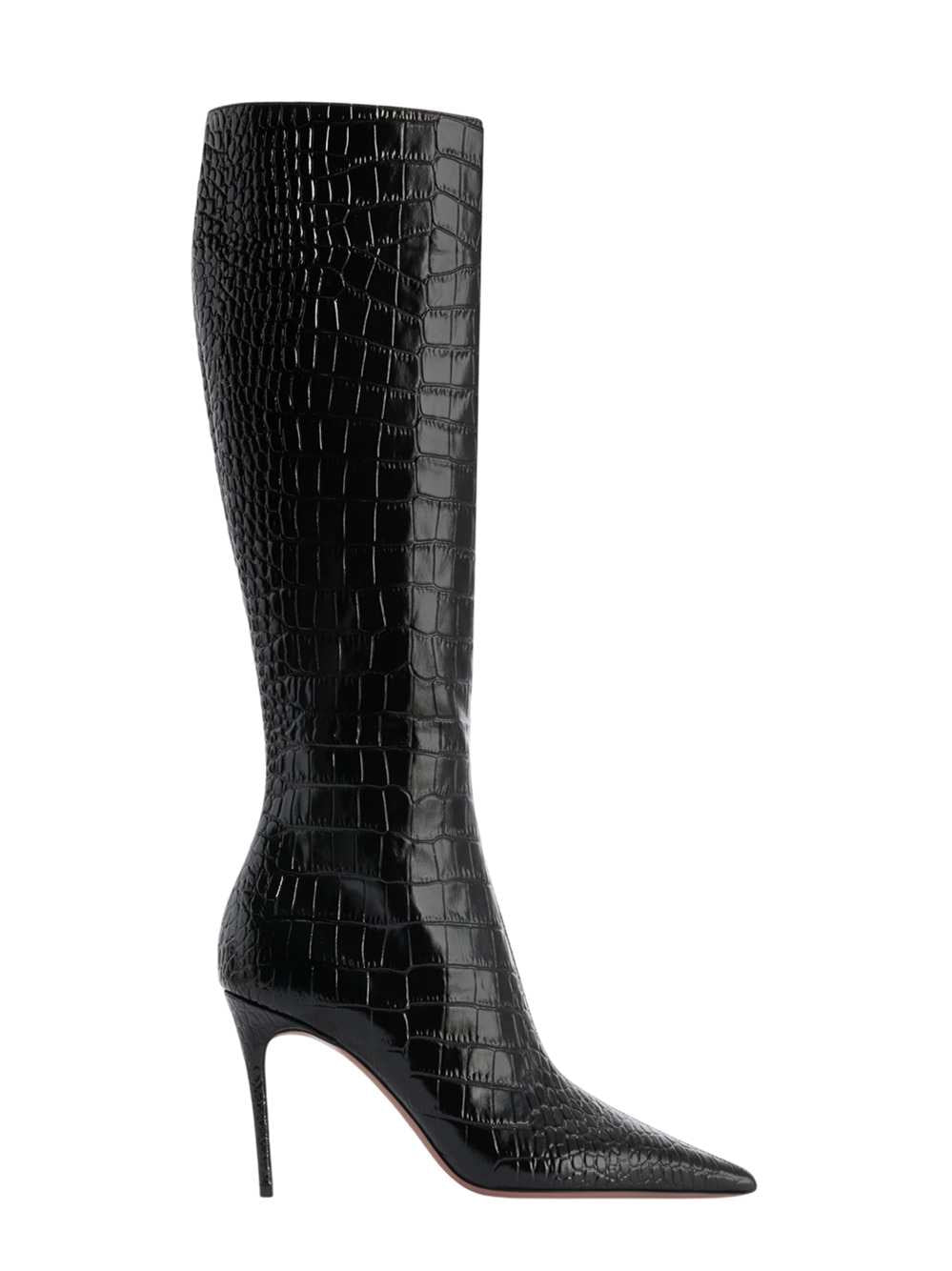 Paris Texas Women Crocodile-Effect Boot PARIS TEXAS