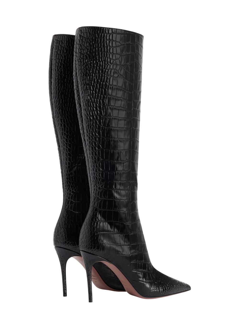 Paris Texas Women Crocodile-Effect Boot PARIS TEXAS
