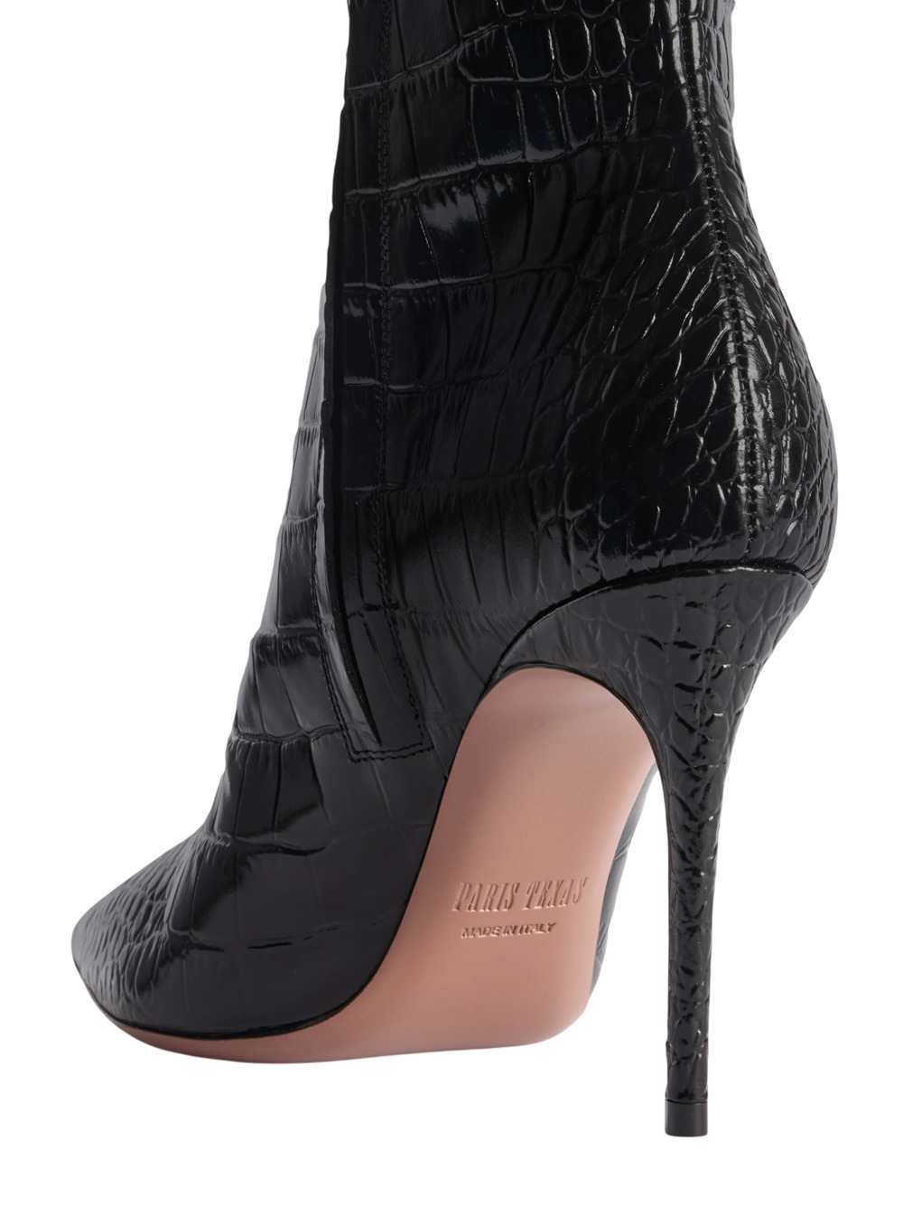 Paris Texas Women Crocodile-Effect Boot PARIS TEXAS