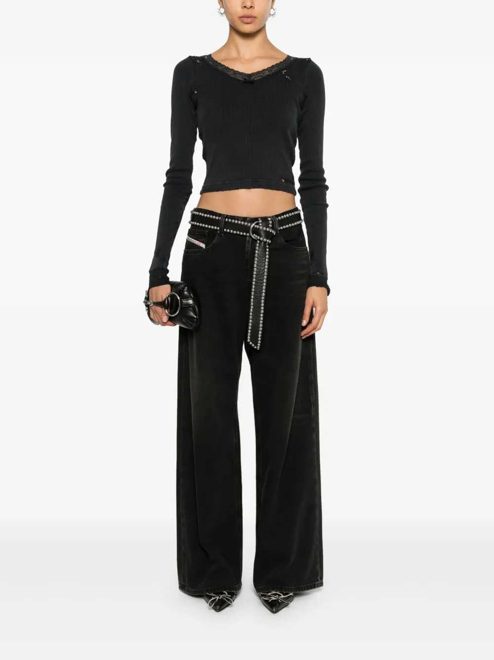 Diesel Women D-Sire Wide-Leg Jeans, 1996 DIESEL