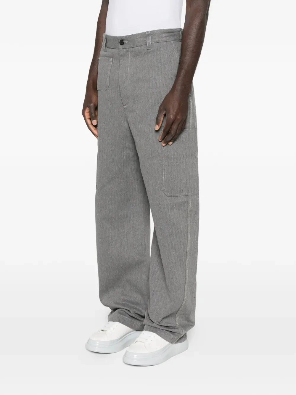 Givenchy Men Denim Pants With Front `Couture` Seams GIVENCHY