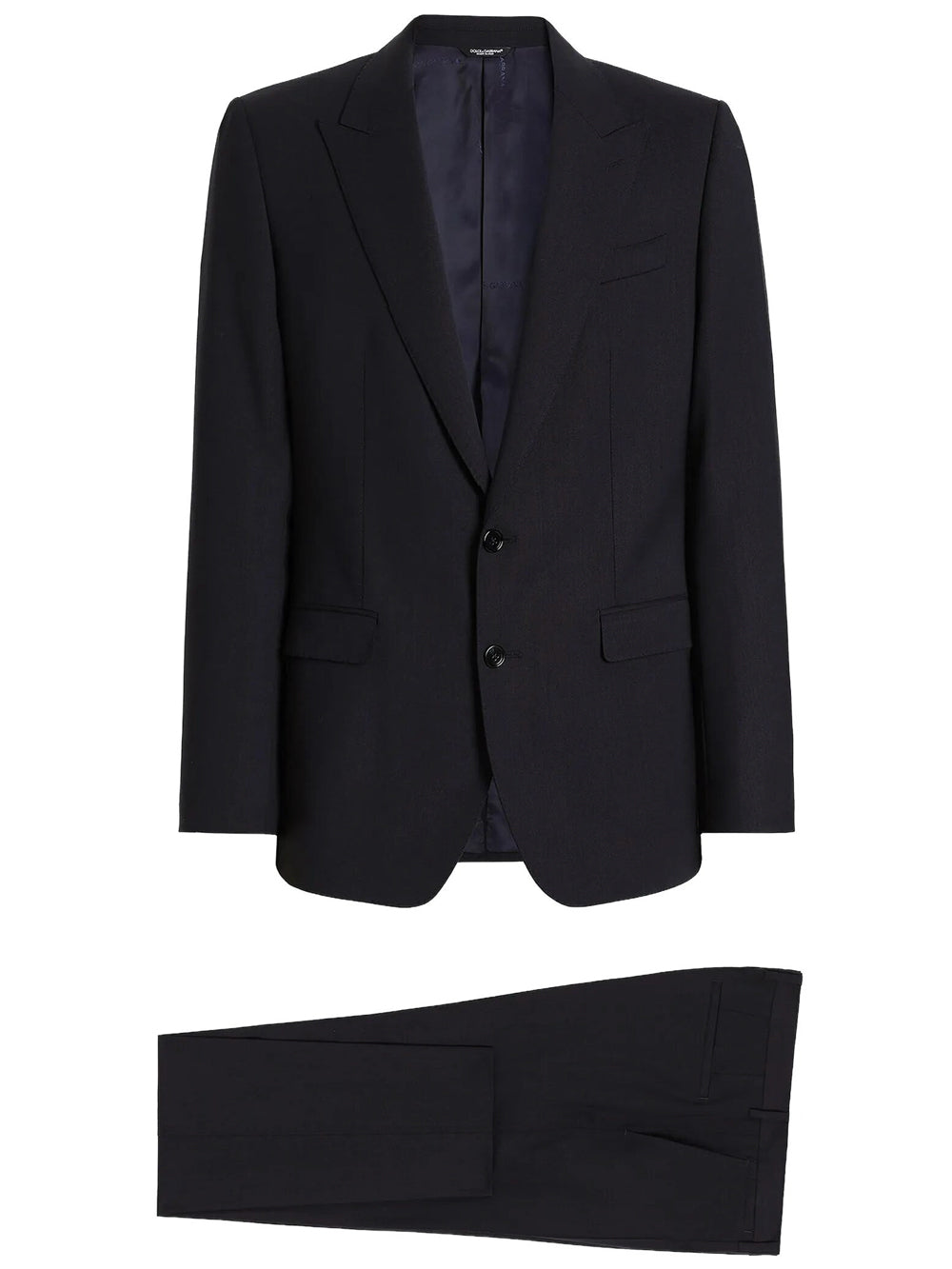 Dolce & Gabbana Men Abito Monopetto Martini Light In Gabardina Di Lana DOLCE & GABBANA