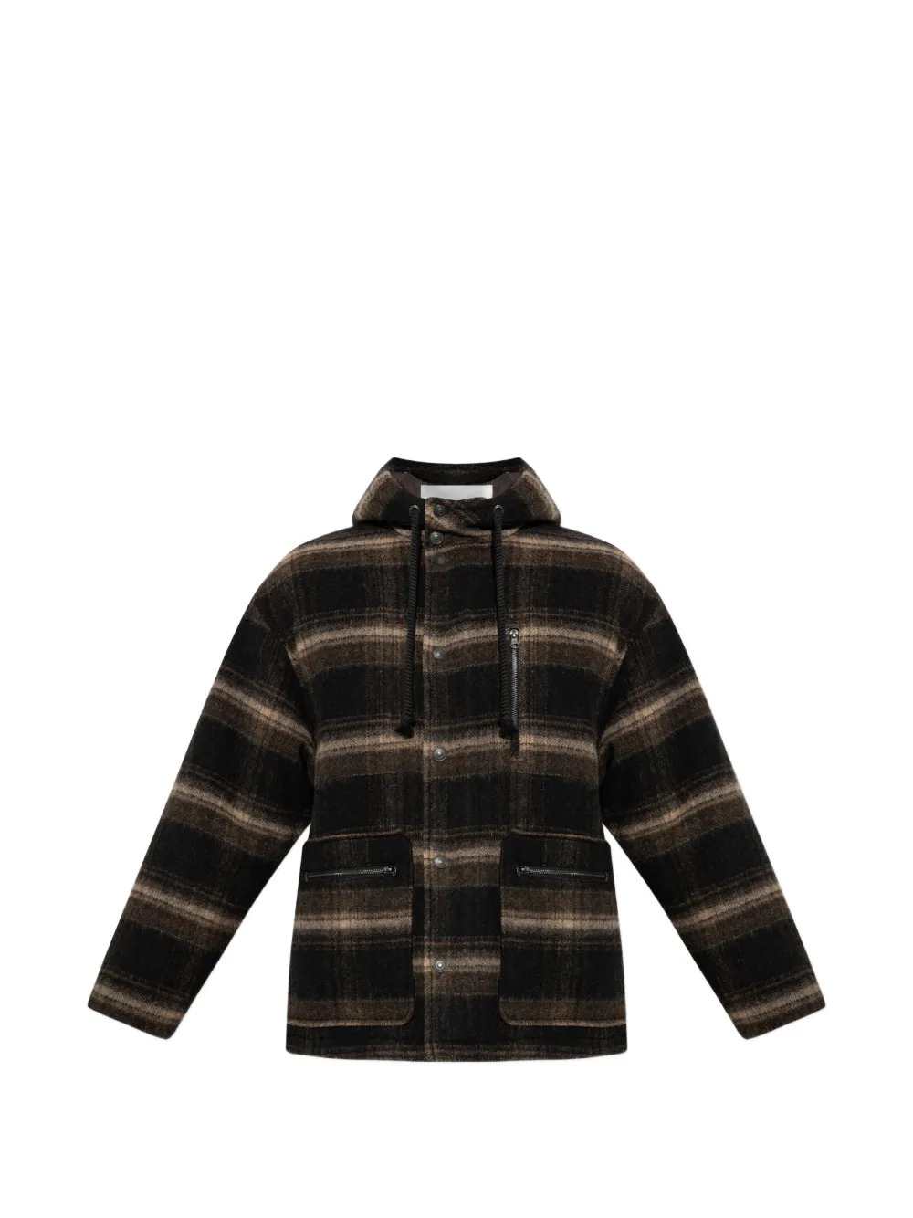 Marant Men Kiril Hooded Checked Jacket ISABEL MARANT