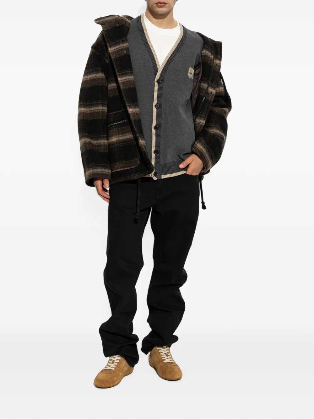 Marant Men Kiril Hooded Checked Jacket ISABEL MARANT
