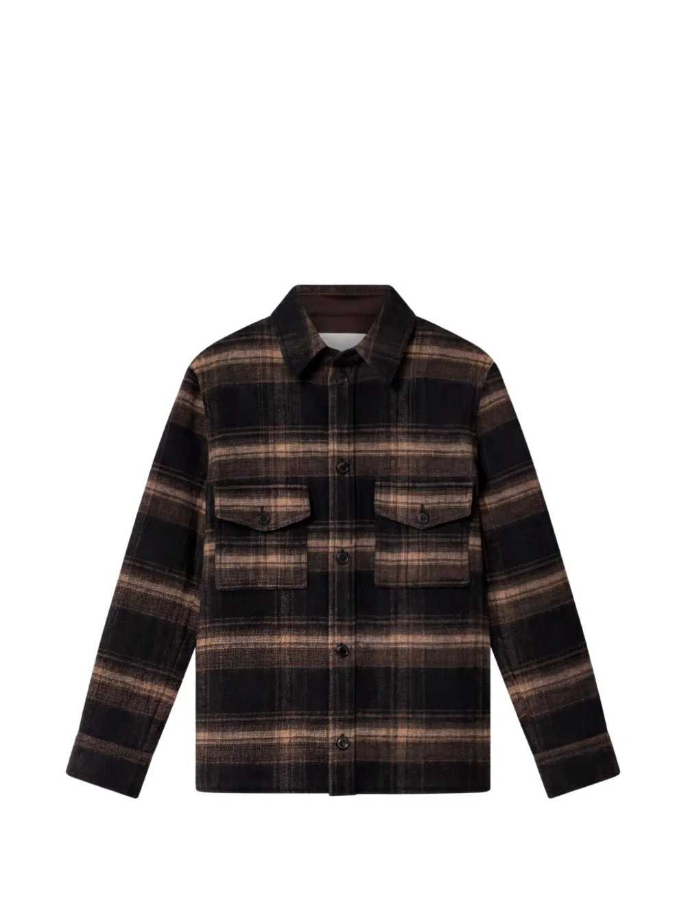 Marant Men Kervon Check Wool-Blend Overshirt ISABEL MARANT