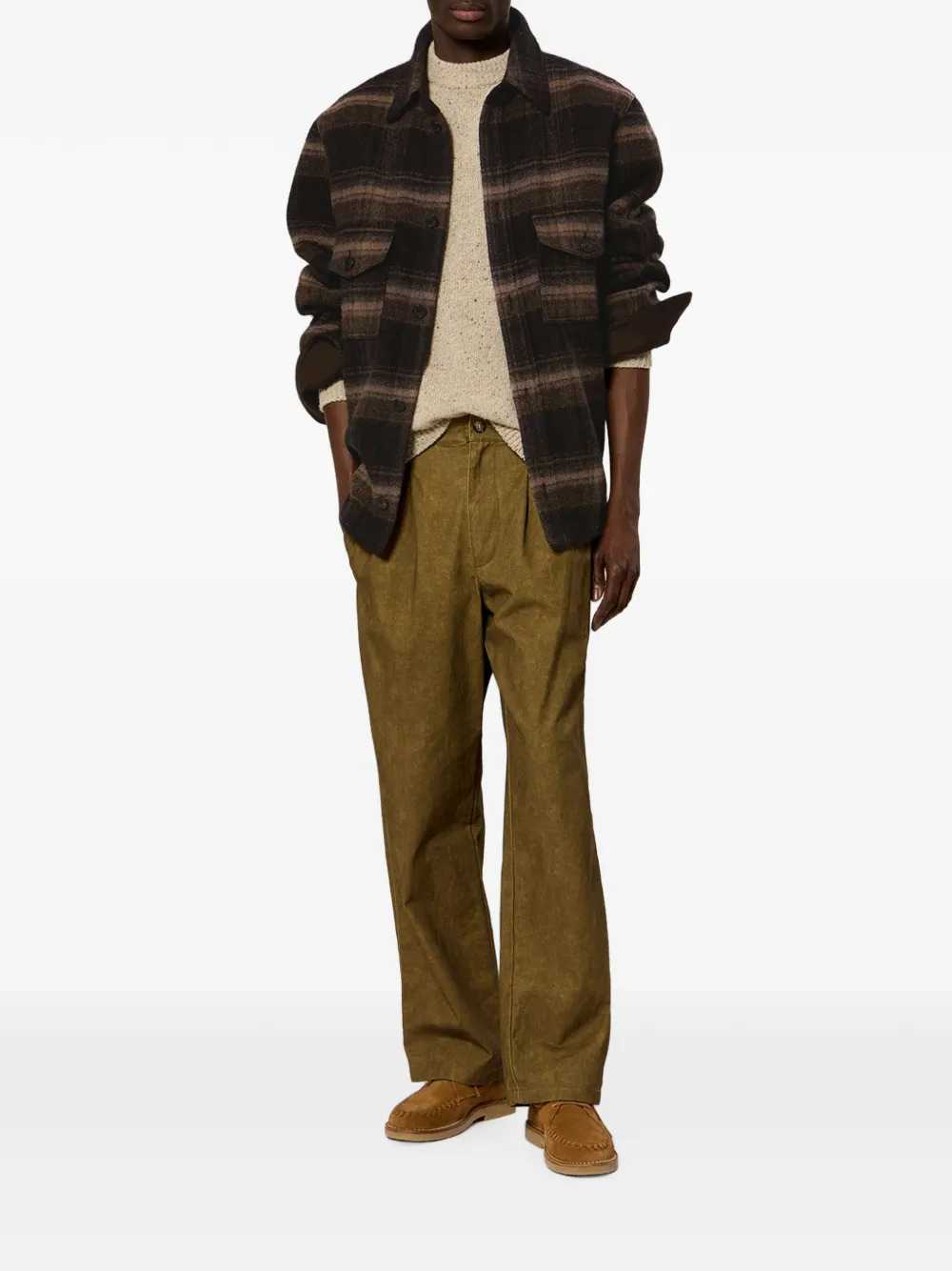 Marant Men Kervon Check Wool-Blend Overshirt ISABEL MARANT