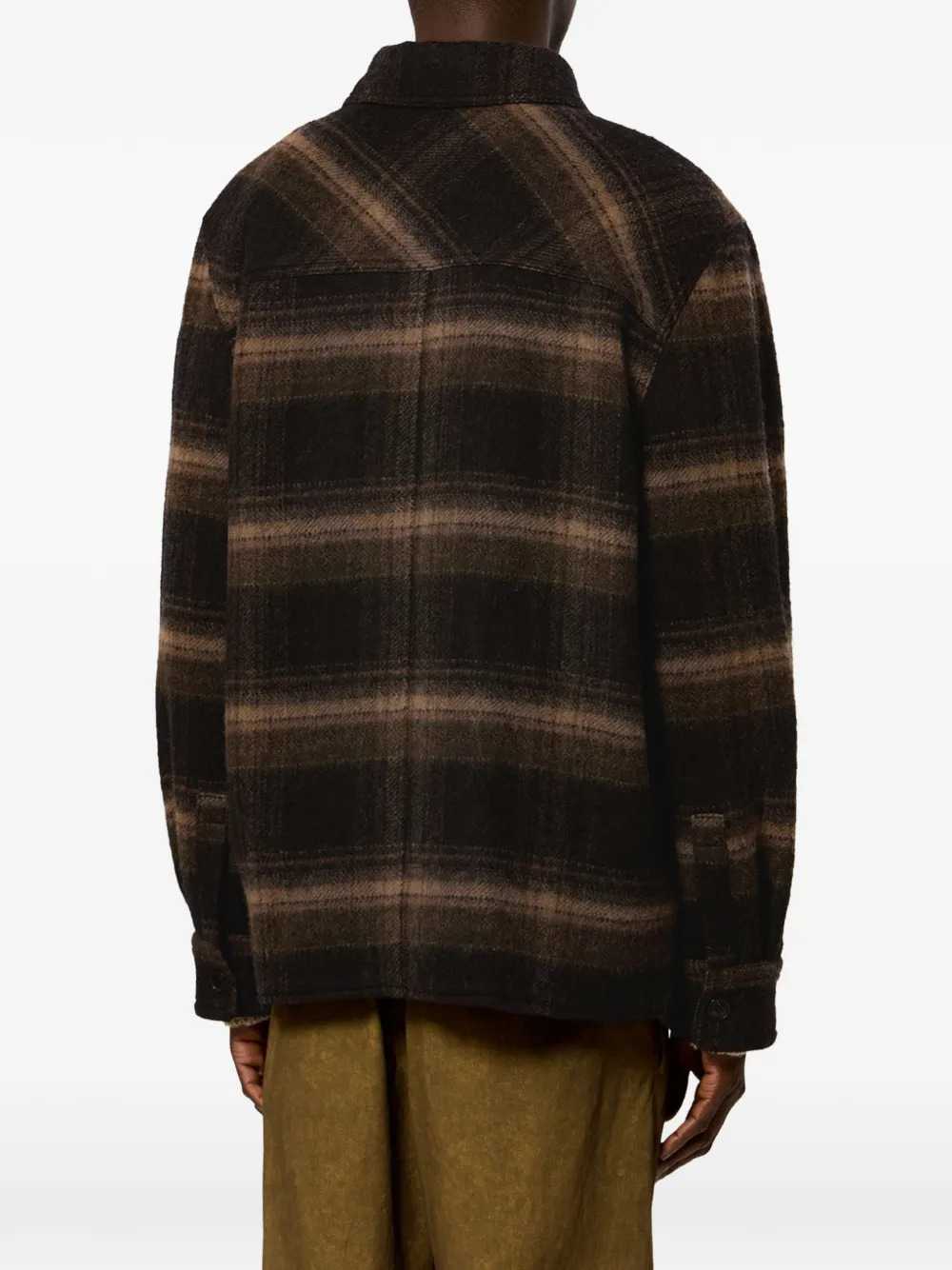 Marant Men Kervon Check Wool-Blend Overshirt ISABEL MARANT