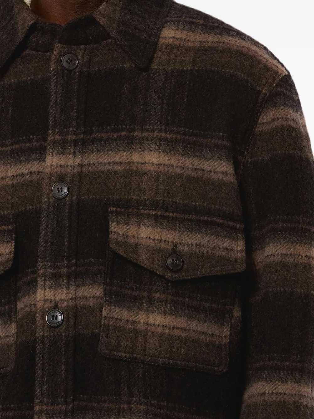 Marant Men Kervon Check Wool-Blend Overshirt ISABEL MARANT