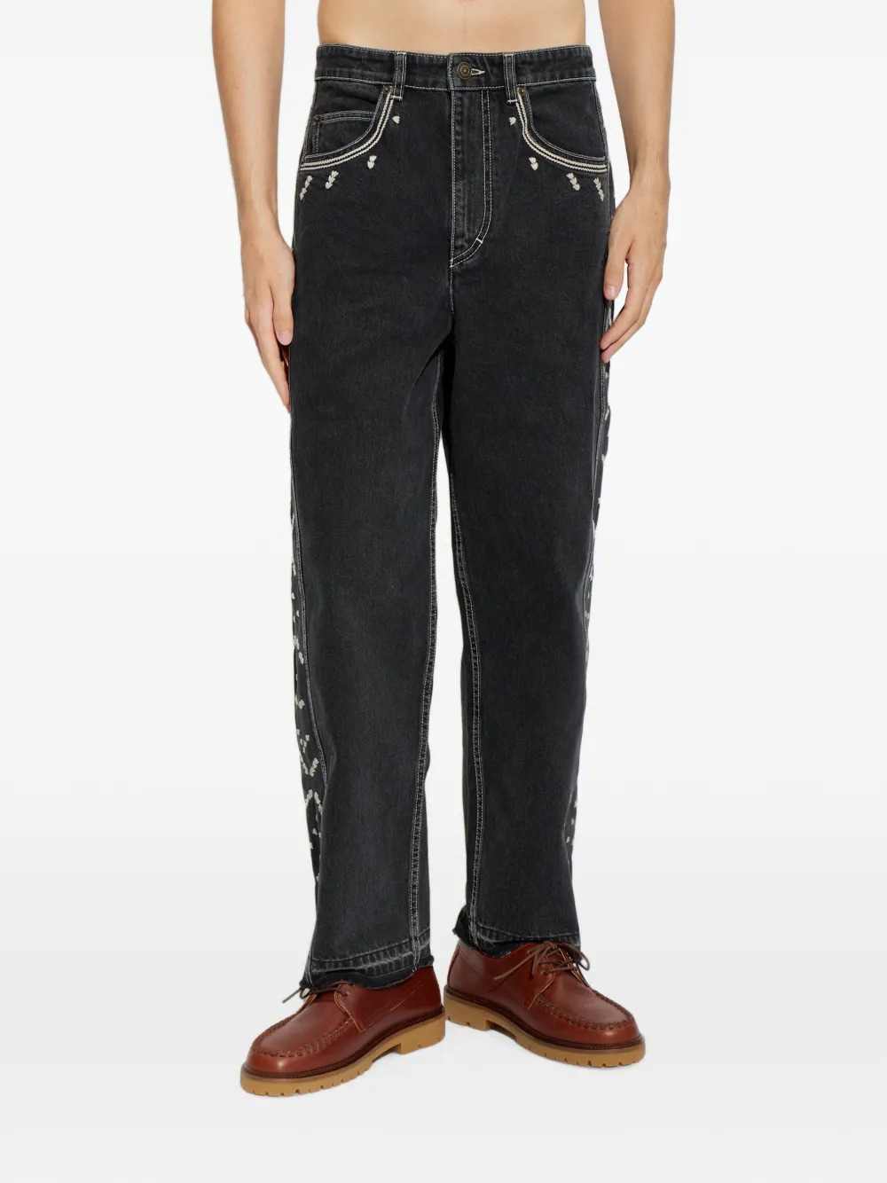 Marant Men Jorian Embroidered Jeans ISABEL MARANT